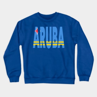 Aruba - Flag overlay on ARUBA Crewneck Sweatshirt